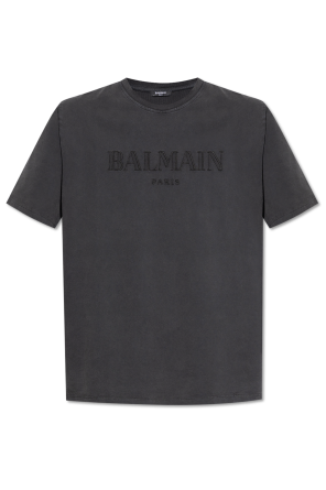 Black T-shirt with logo Balmain - Vitkac AS